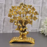 Metal Ganesha Idol, Ganesha Tree Statue, Christmas Gift, Ganesha Decor, Home Decor, Indian Gift, Wedding Gift, Return Favor, Chritmas Gift